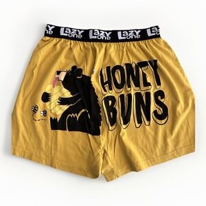 Lazy One Honey Buns Boxer Shorts Mens Medium Alaska Novelty Sleep Lounge